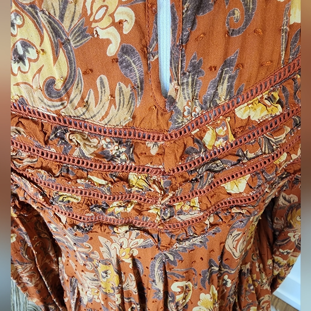 Spell & Gypsy Designs Aurora Blouse Burnt Ember XL - Picture 7 of 15